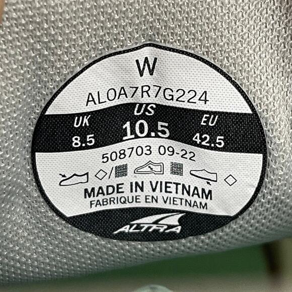 Altra Women's Lone Peak 7 Trail Running Shoe Sz 10.5 New $150 Light Gray Sneaker - Picture 9 of 10